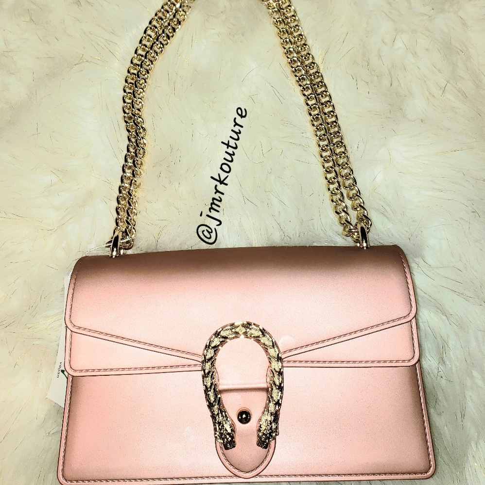 Rose gold handbag